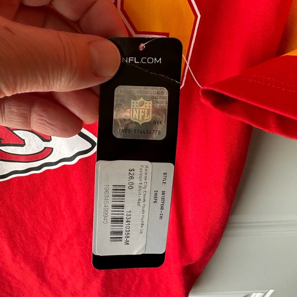 KC Chiefs youth tee shirt Medium NWT - Picture 4 of 4